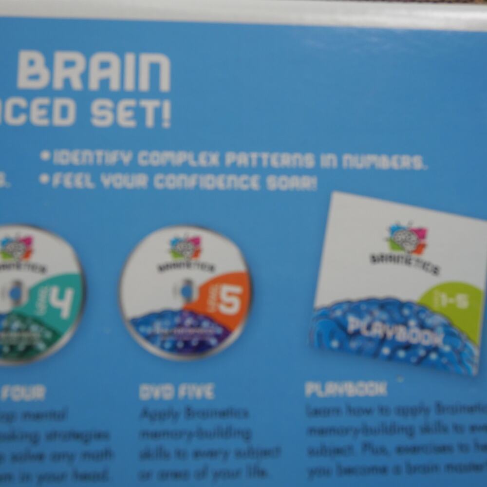NEW Brainetics Breakthrough Math & Memory Educational Program System 7 DVDs - Picture 10 of 14